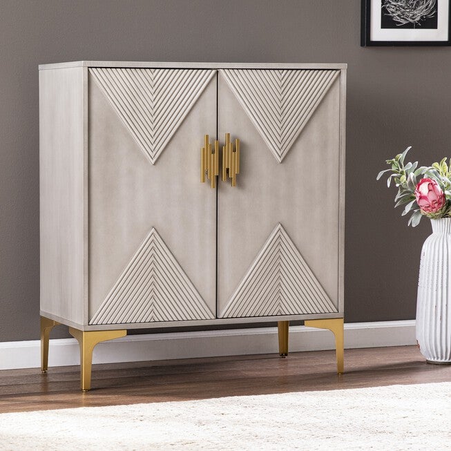 Lantara Modern Storage Cabinet, GRAY, hi-res image number null