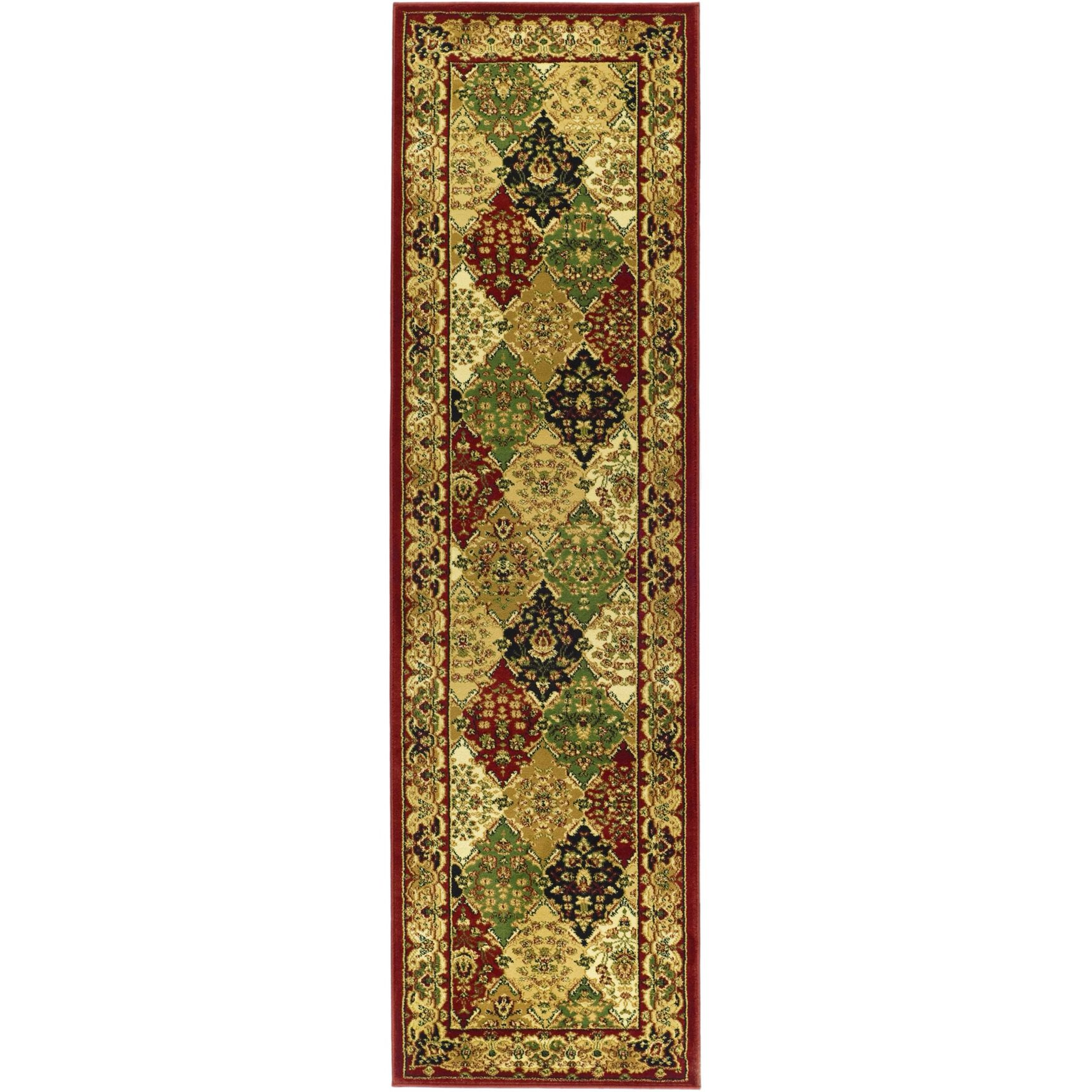 Lyndhurst 221 Multi / Red 2'-3 inches X 16' Runner Rug, MULTI RED, hi-res image number 0