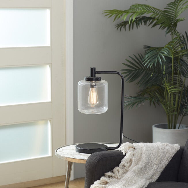 Black Metal Traditional Table Lamp, , alternate image number 9