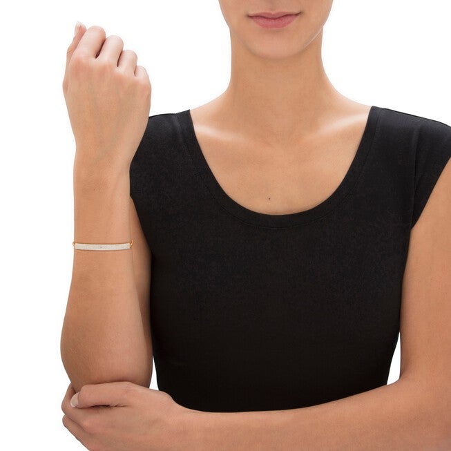 18K Gold-Plated Diamond Accent Demi Hoop Earrings, Ring and Adjustable Bolo Bracelet Set 9 inches, , alternate image number null
