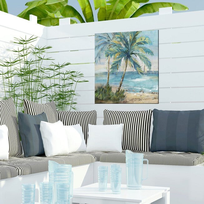 COASTAL PALM 1 OUTDOOR ART 24X24, , on-hover image number null
