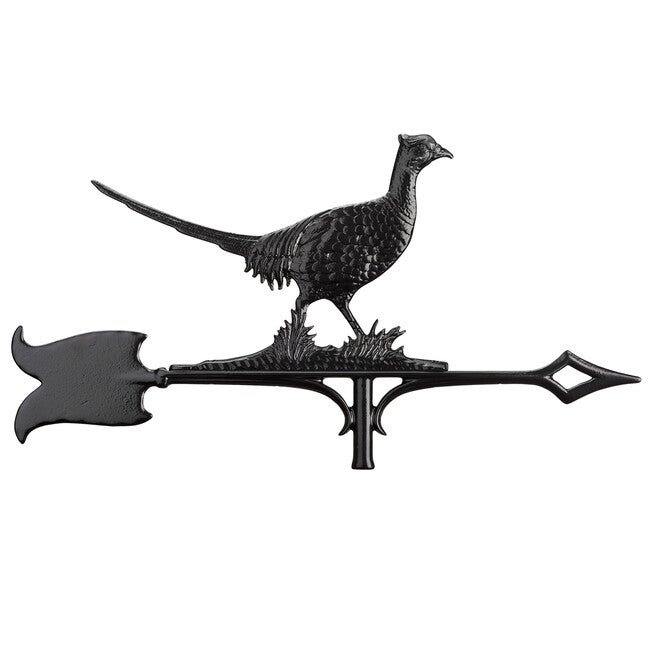 30 inches Pheasant Accent Weathervane, BLACK, hi-res image number null