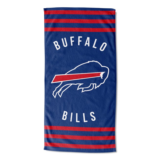 Bills Stripes Beach Towel, MULTI, hi-res image number 0