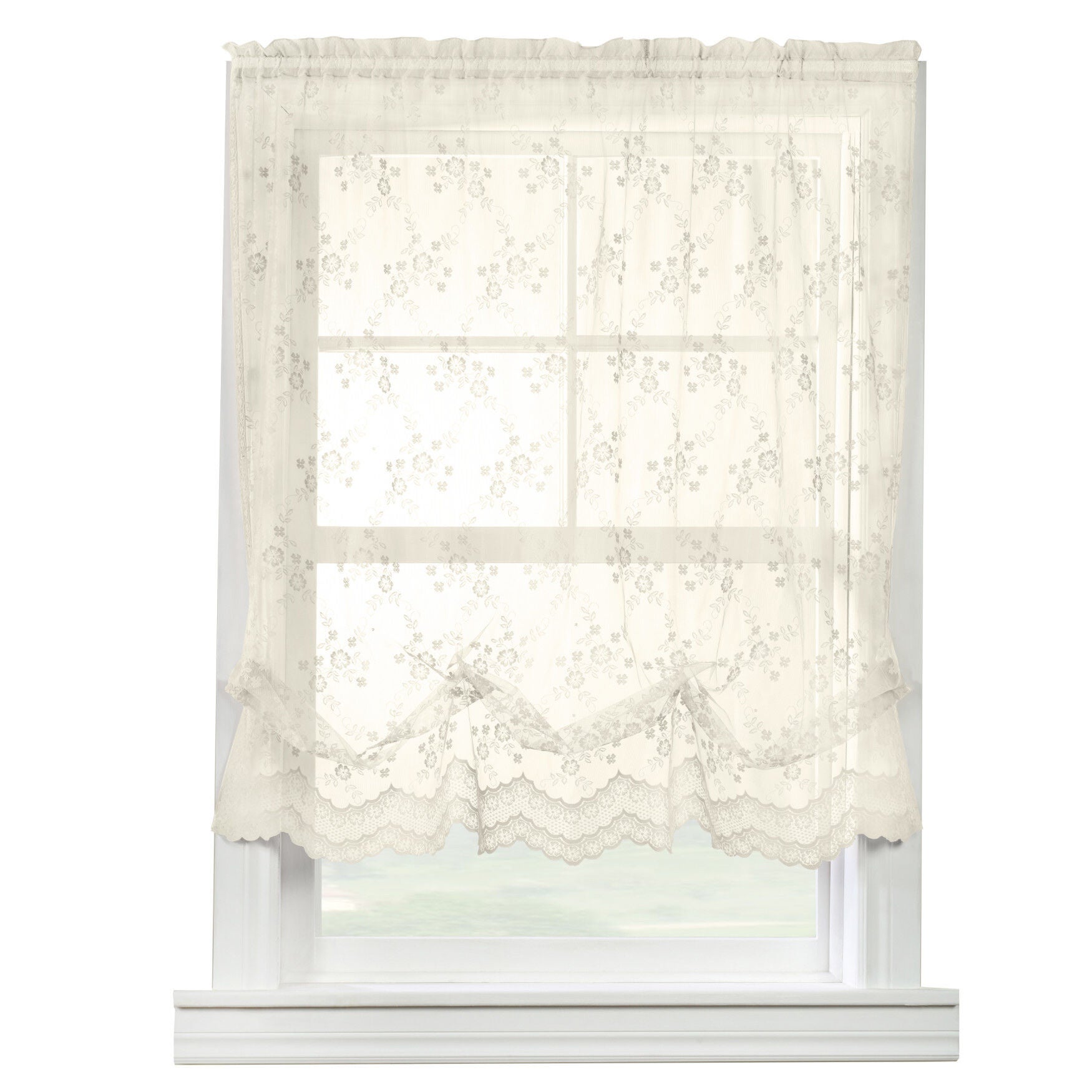 Mona Lisa Sheer Rod Pocket Balloon Curtain, , on-hover image number 1
