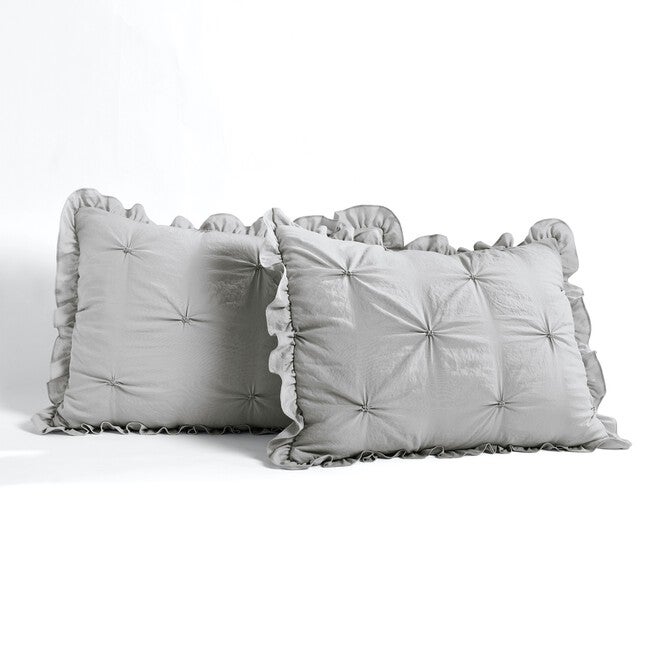 Ravello Pintuck Ruffle Skirt Bedspread 3 Pc Set, , alternate image number null