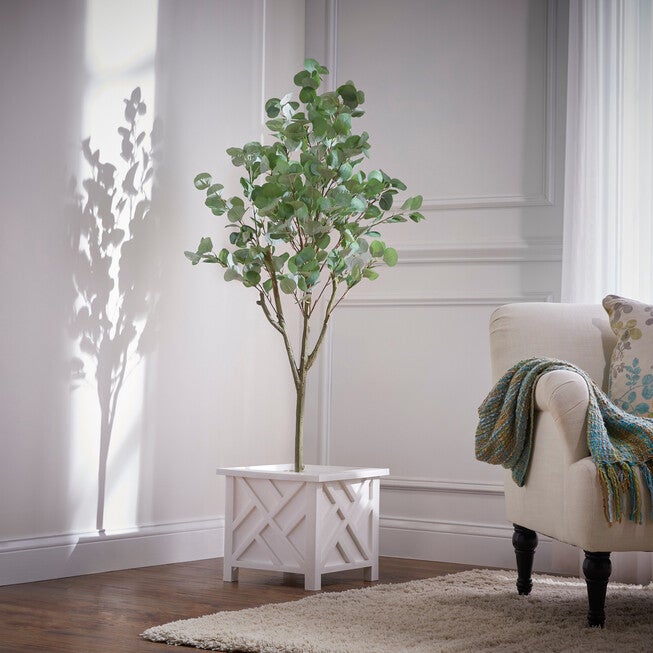 5'H Faux Eucalyptus Tree, GREEN, hi-res image number null