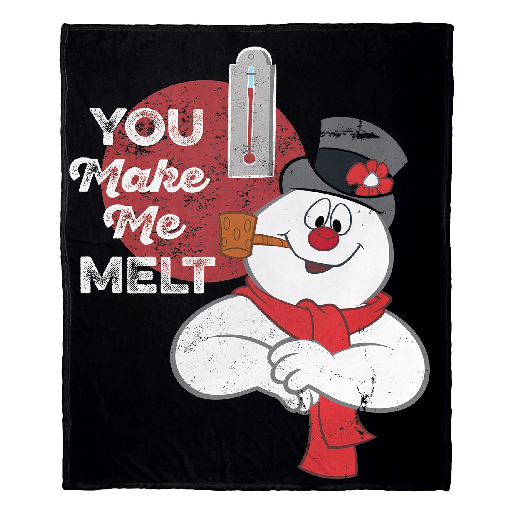Frosty The Snowman You Make Me Melt Silk Touch Throw Blanket, , on-hover image number 1