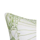 Fine Line Embroidered Floral 18x18 Indoor Outdoor Decorative Pillow, , alternate image number null
