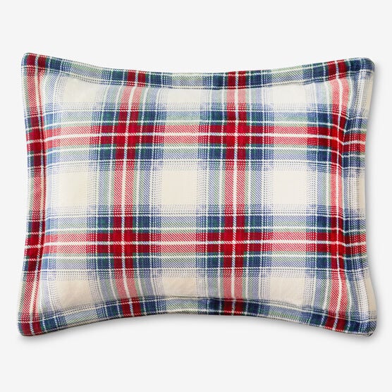 BH Studio Microfleece Sham , PLAID MULTI, hi-res image number null