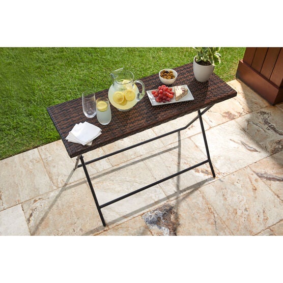 Santiago Folding Table, BROWN, hi-res image number null