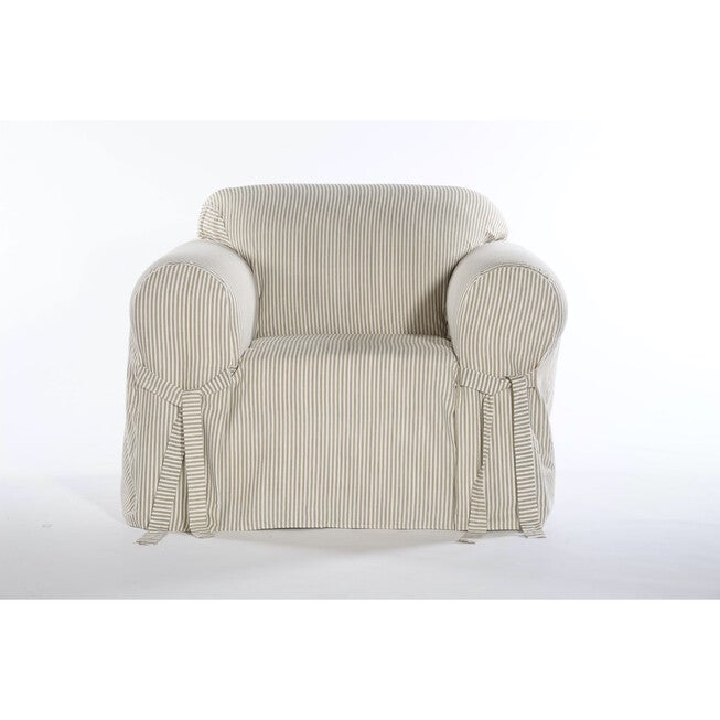 Twill Ticking Stripe Slipcover, , alternate image number null