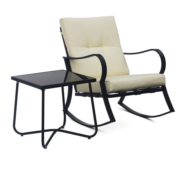 3-Piece Rocking Chair Set With Matching End Table, , alternate image number null