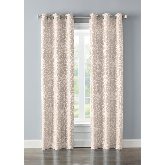Jasmine Jacquard Grommet Panel Set — 2 Pack, TAUPE, hi-res image number null