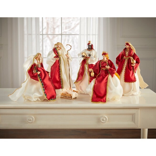 12"H Tabletop Nativity Scene, Set of 6 | OneStopPlus