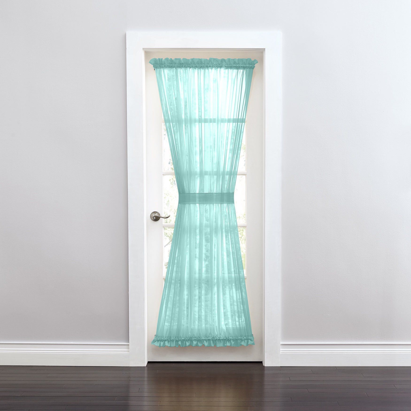 BH Studio Sheer Voile Door Panel With Tiebacks