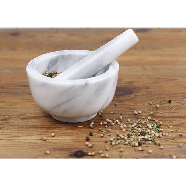 Marble Mortar and Pestle - White, , alternate image number 4