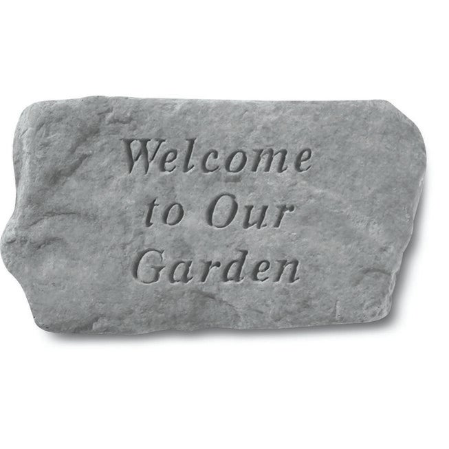 Welcome To Our Garden Accent Stone, GREY, hi-res image number null