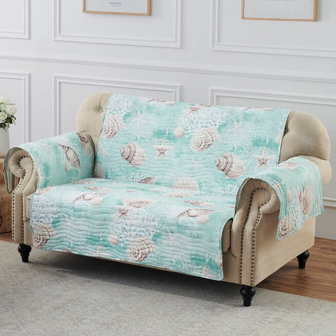 Ocean Turquoise Furniture Protector, Arm Chair, , on-hover image number null