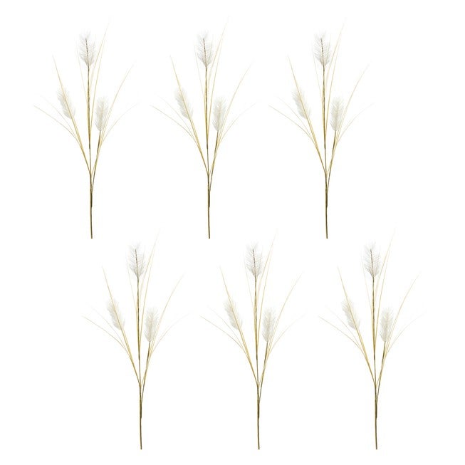 Rabbit Tail Spray (Set of 6) 45.5 inchesH Plastic, GREEN, alternate image number 2