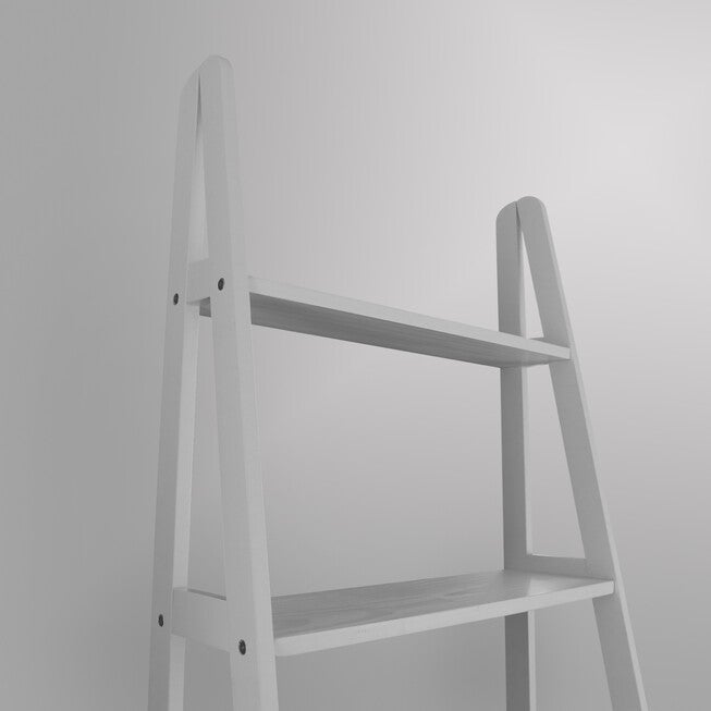 5-Shelf Ladder Bookcase-White, , alternate image number null