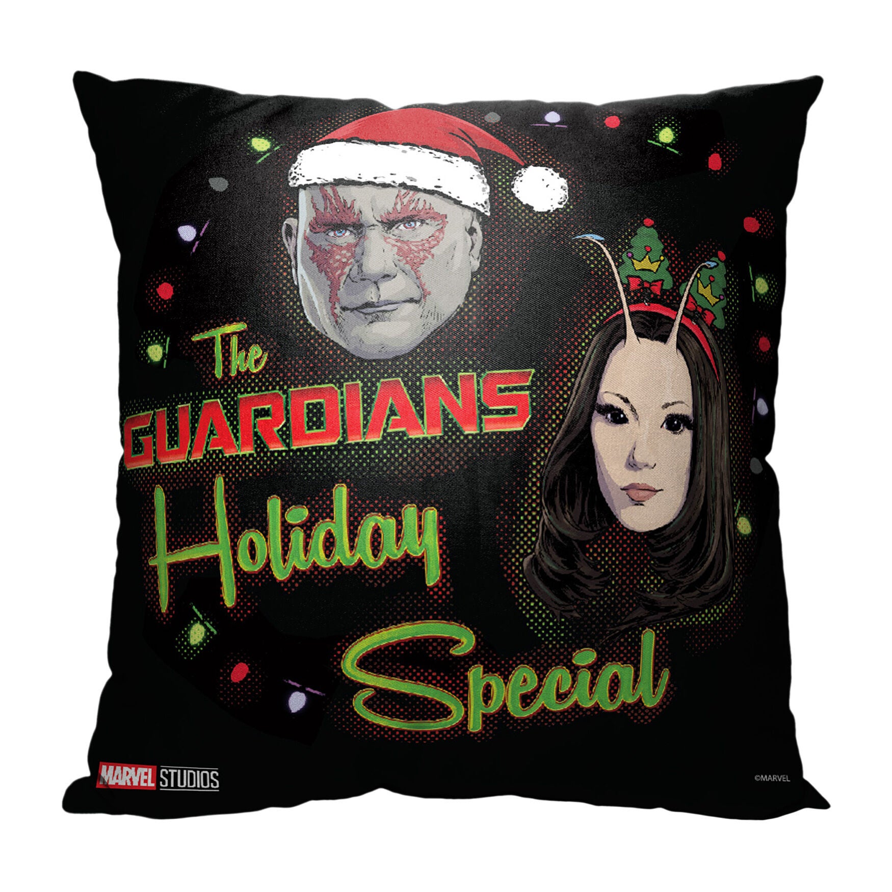 Marvel Gotg Holidayholiday Special 18X18 Printed Throw Pillow, O, hi-res image number 0