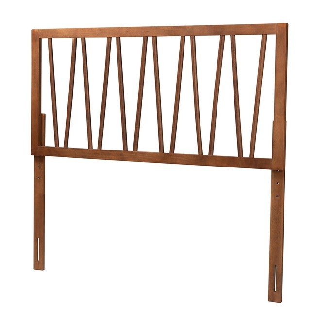 Rahela Mid-Century Modern Ash Walnut Finished Wood Queen Size Headboard, ASH WALNUT, hi-res image number 0