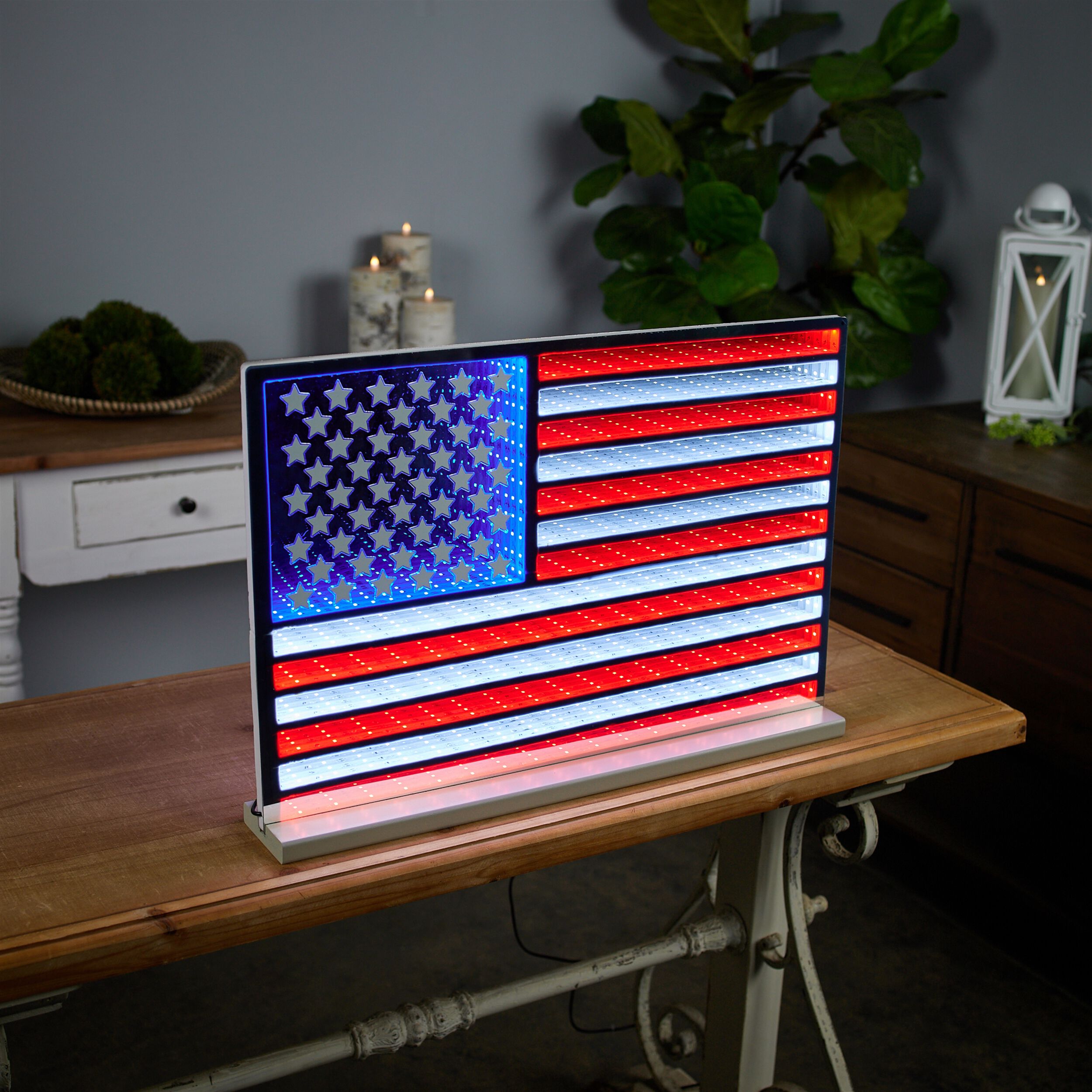American Flag Ekko Light Display 23 inchesL, RED/WHITE/BLUE, alternate image number 2