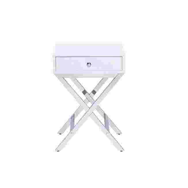 Table with X-frame legs in lavender
