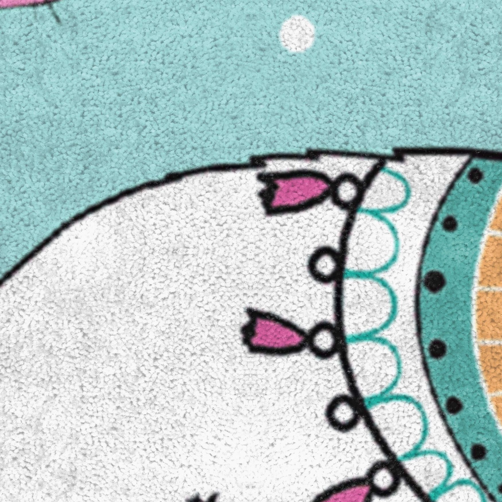 Fa La La Llama Multi Kitchen Rug, , alternate image number 3