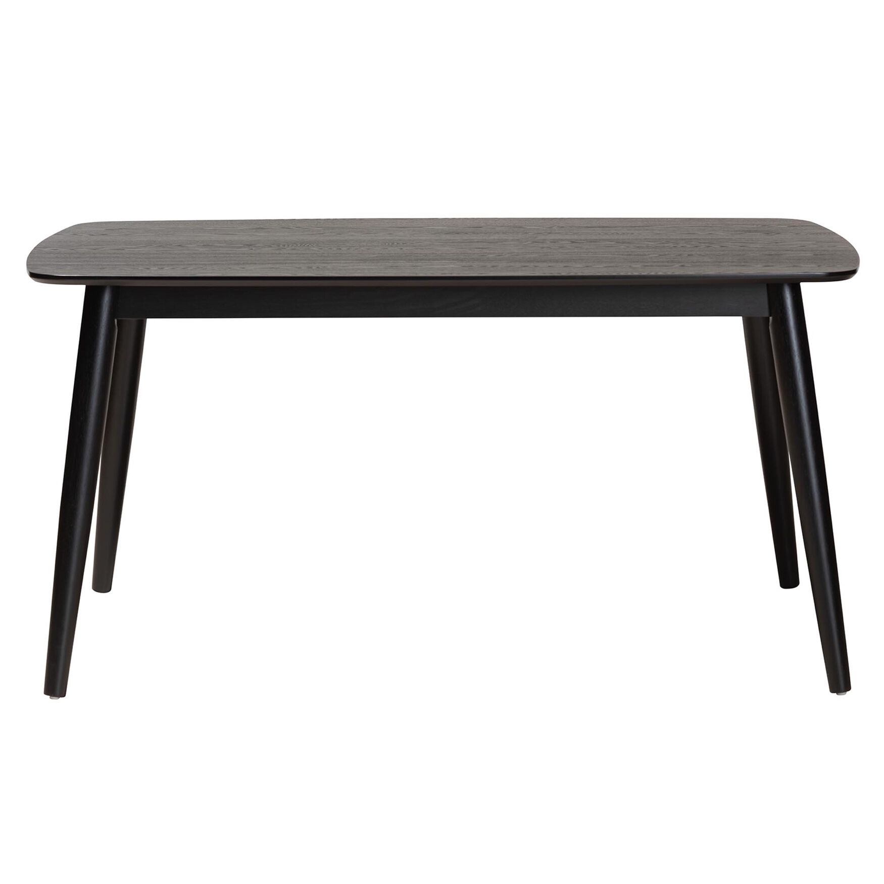 Flora Mid-Century Modern Black Finished Wood Dining Table, , alternate image number 17