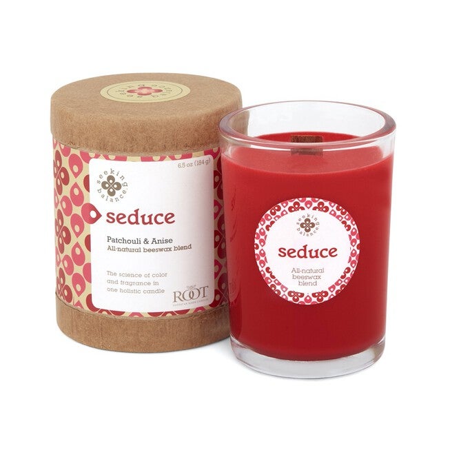 Seeking Balance Seduce-Patchouli & Anise Jar Candle, RED, hi-res image number 0