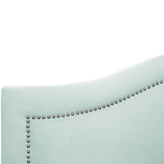 Cermak Inset Nail Button Headboard, VELVET POOL, hi-res image number null