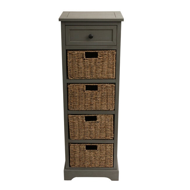 Antique 5 Drawer Montgomery, ANTIQUE GREY, hi-res image number null