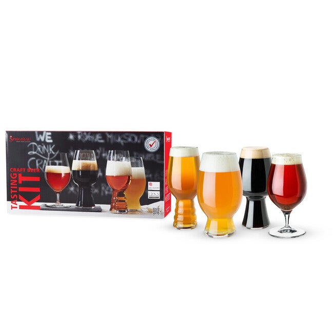 Craft Beer Tasting Kit (Set Of 4), CLEAR, hi-res image number null