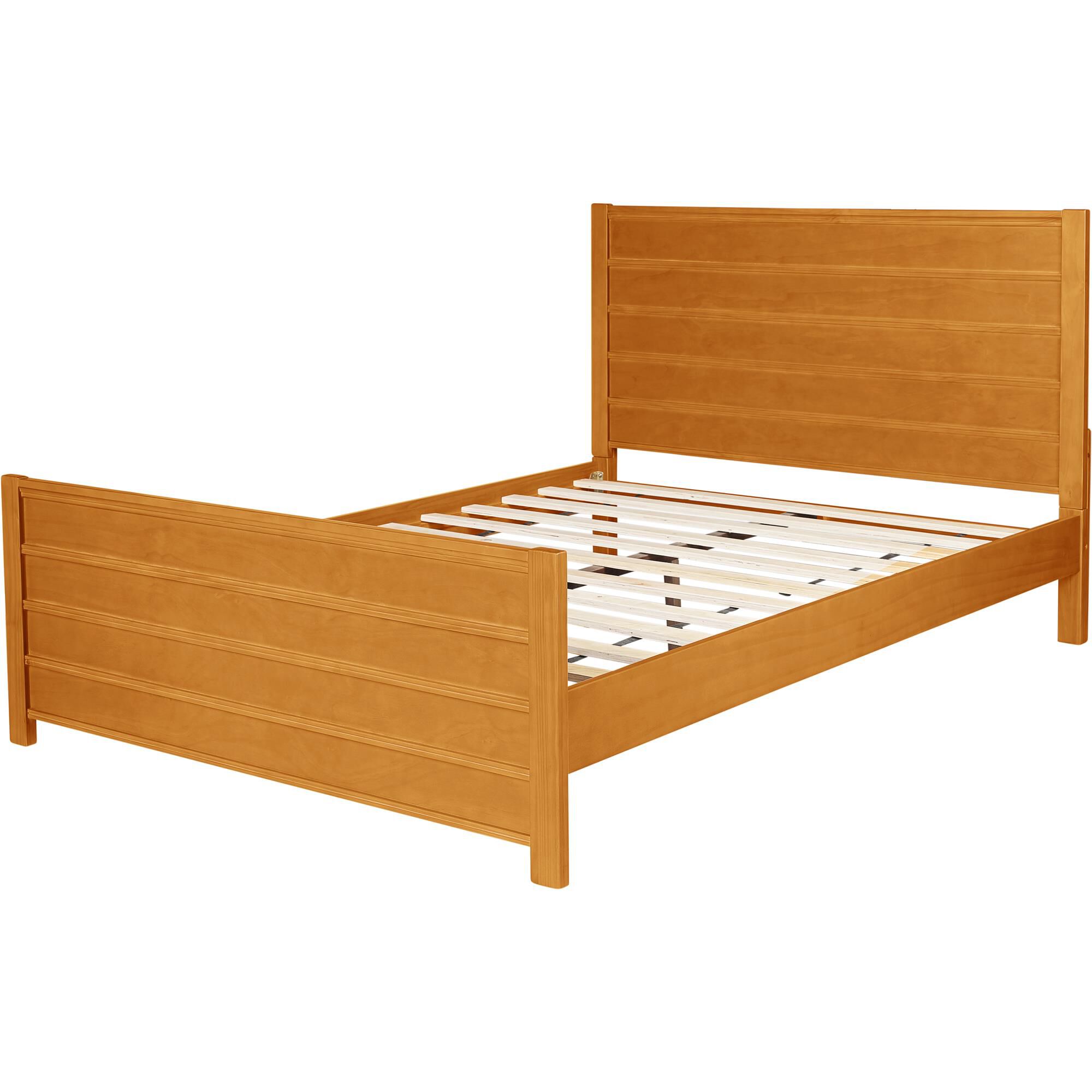 Caroline Wooden Platform Bed in Oak, King, OAK, alternate image number 6