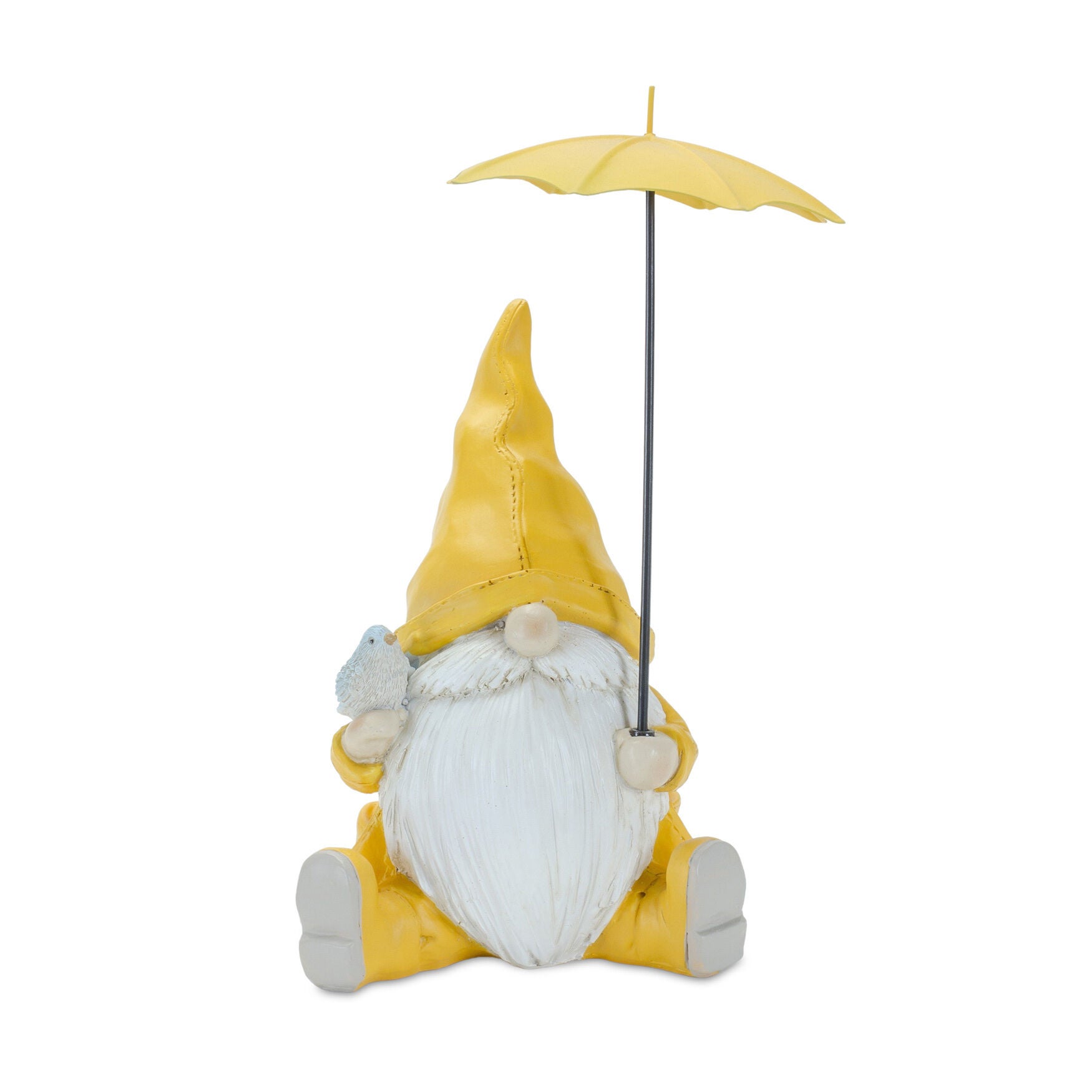 Garden Gnome With Umbrella And Woodland Animals (Set Of 2), , on-hover image number 1