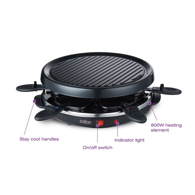 Salton Party Grill & Raclette, 6 Person, , alternate image number null