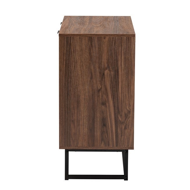 Sadia Modern Walnut Brown Finished Wood Storage Cabinet, , alternate image number 3