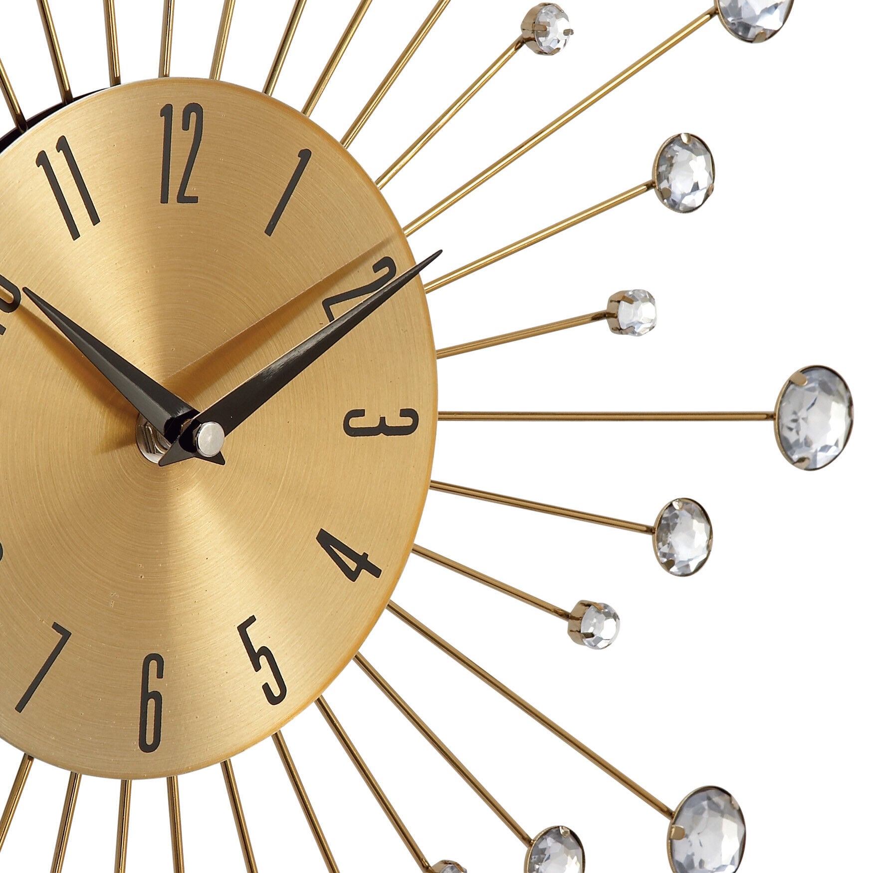 Gold Glam Metal Wall Clock, , alternate image number 2