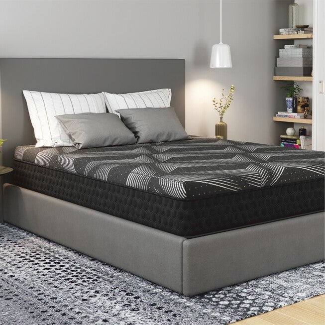 11 inches Copper Memory Foam Hybrid, Firm, Cal King Mattress, DARK GREY, hi-res image number 0