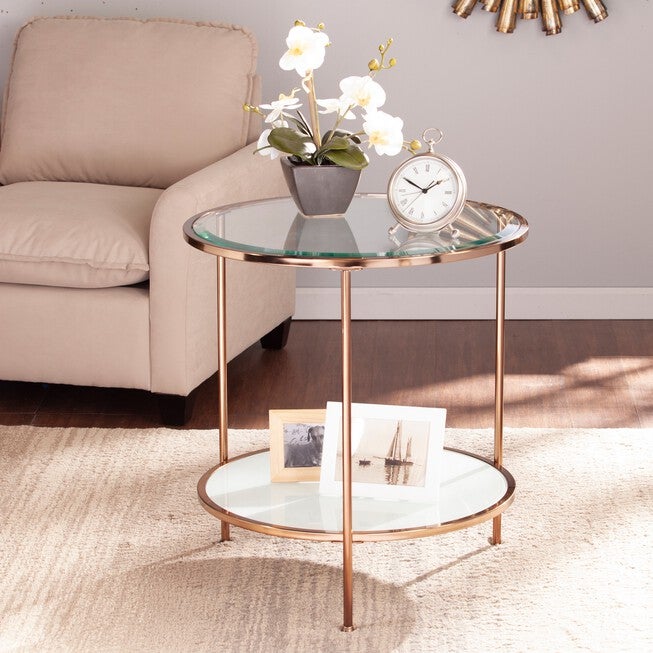 Risa End Table, GOLD, hi-res image number 0