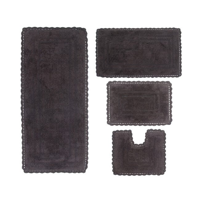 Casual Elegance 4-Pc. Bath Mat Set, GREY, hi-res image number null