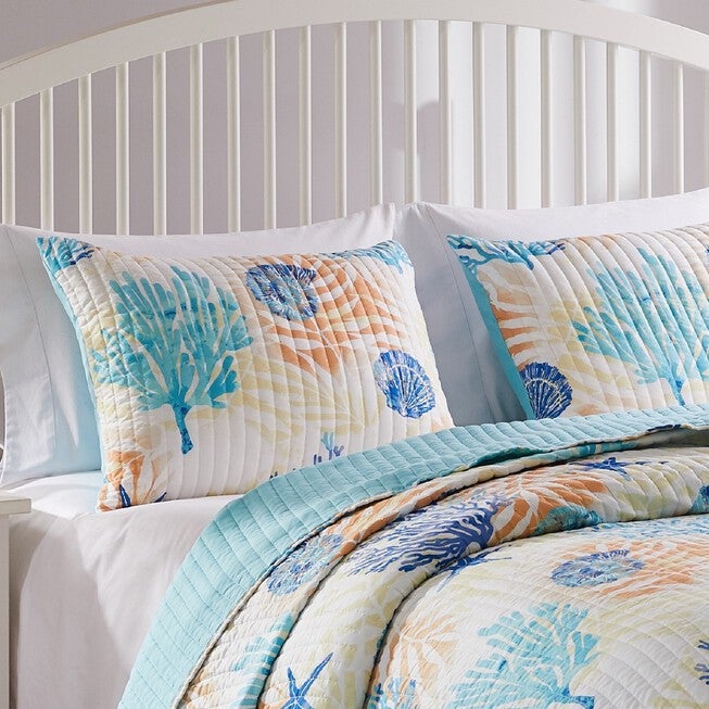 Montego Quilt And Pillow Sham Set, , alternate image number null