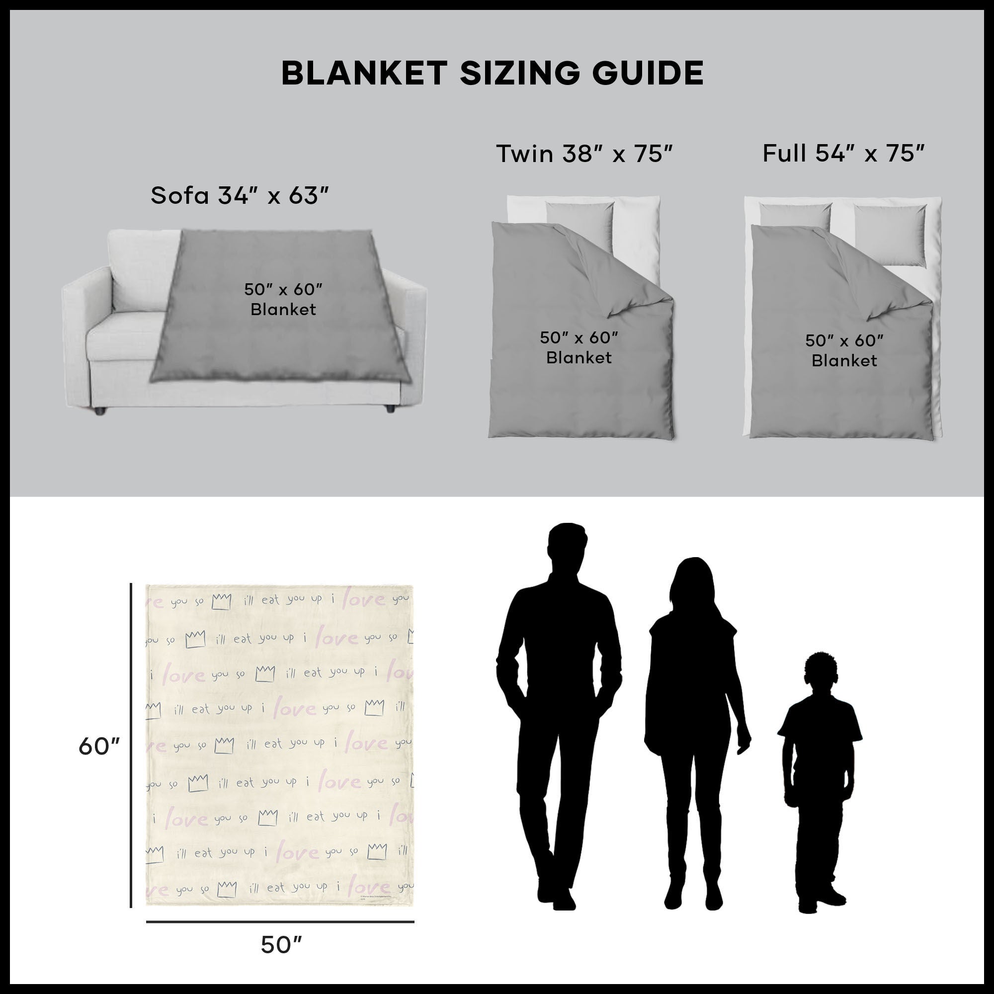 Warner Bros. Where the Wild Things Are We'll Eat You Up Silk Touch Throw Blanket 50x60 Inches, TAN, alternate image number 4