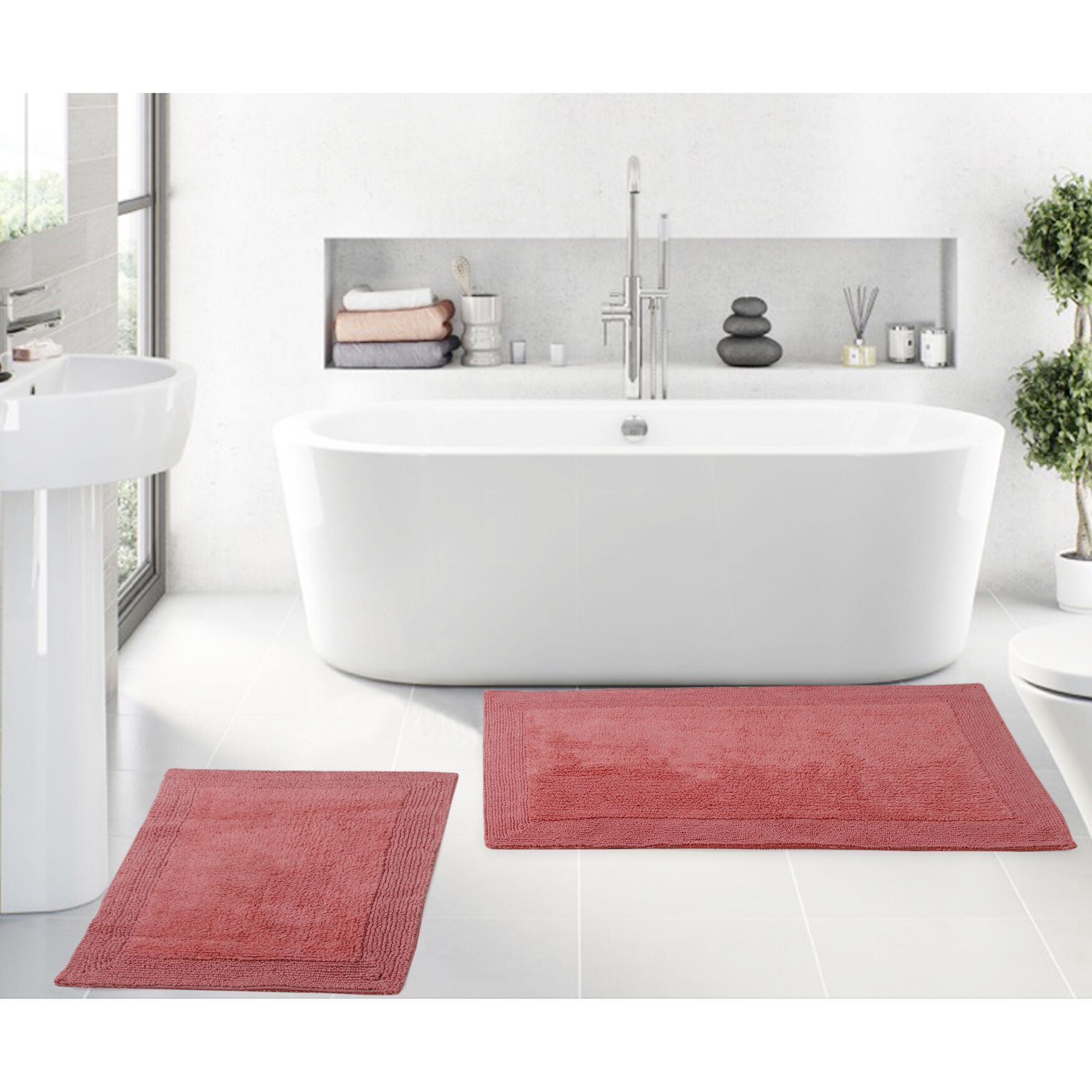 Luxury Hotel Style Bath Rug 2-Pc. Set, , on-hover image number 1