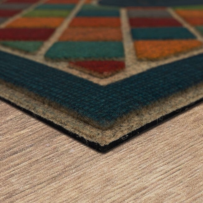 Ornamental Crosshatch Door Mat, , on-hover image number null