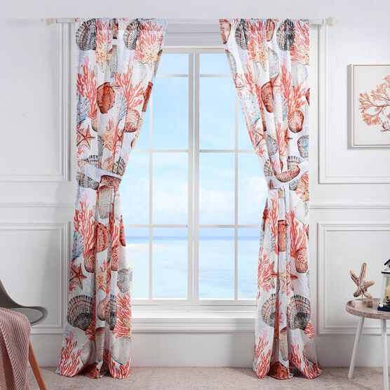Beach Days Window Curtain Panel Pair, , on-hover image number null