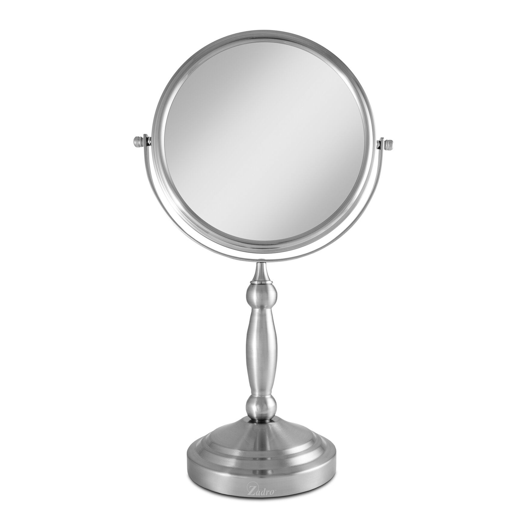 Two-Sided Vanity Swivel Mirror 10X/1X, NICKEL, hi-res image number 0