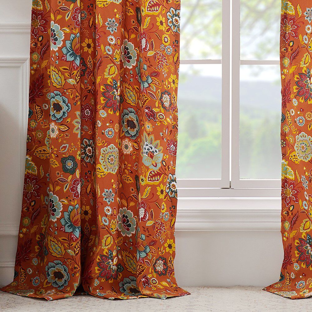 Astoria Window Curtain Panels, Set of 2, 63 inches, Spice, SPICE, alternate image number 3