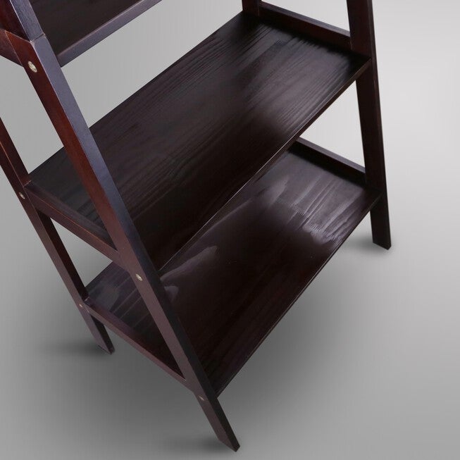 5-Shelf Ladder Bookcase-Espresso, , alternate image number null